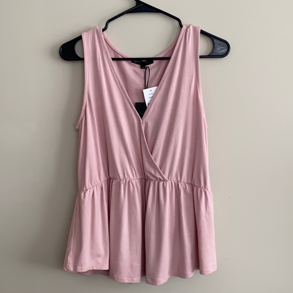 Light pink tank top NWT size small